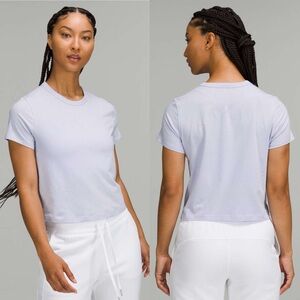 Lululemon Classic-Fit Cotton-Blend T-Shirt Pastel Blue 4